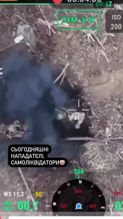 Russian soldier shoots himself twice after being hit by a grenade, and is then hit by a second grenade