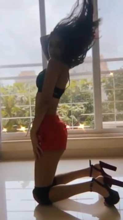 Radhika On Her Knees