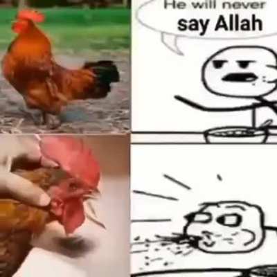 He will never say Allah...