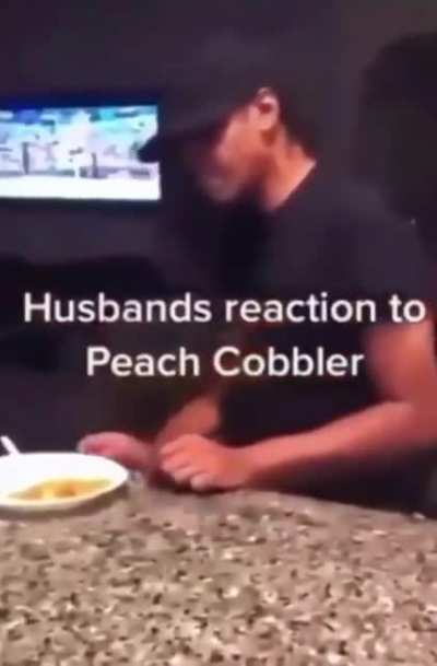 Peach cobbler