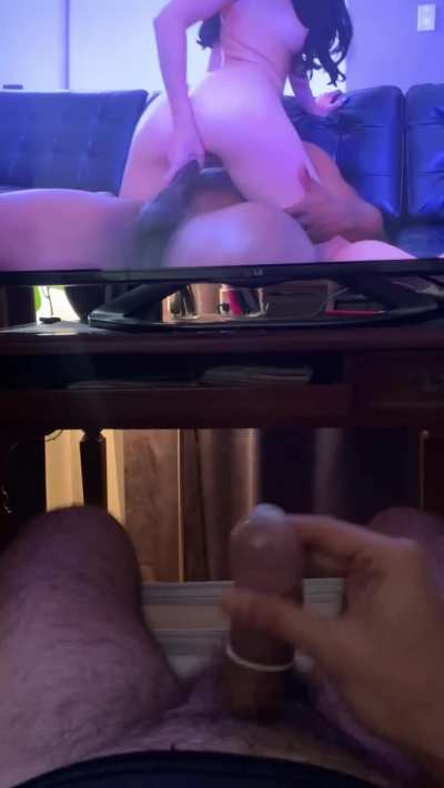 My pathetic WBS cumming with a rubber