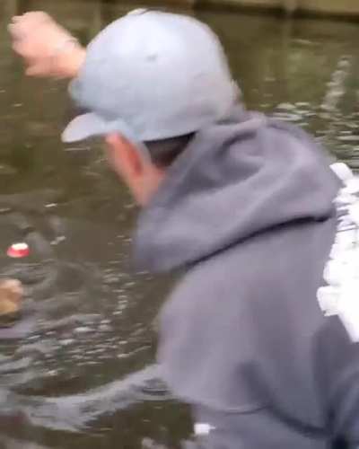 Young Boy Loses It After He Catches Huge Fish