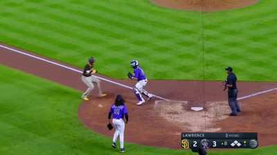 [Highlight] [Highlight] Padres Third Base coach and Juan Soto makes a CLUTCH baserunning decision against the Rockies