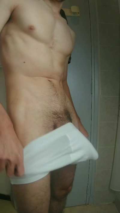 Monster inside white underwear!