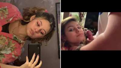 Amateur slut gets a facial!