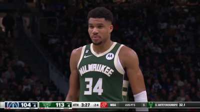 [Highlight] The Bucks get a charge call overturned and Giannis knocks down the FT for 50 pts!