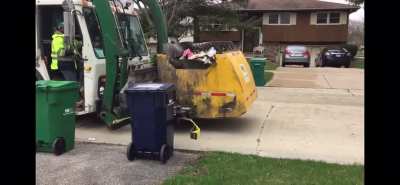 The garbage truck