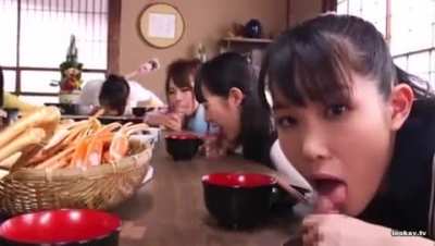 Cock at the dinner table