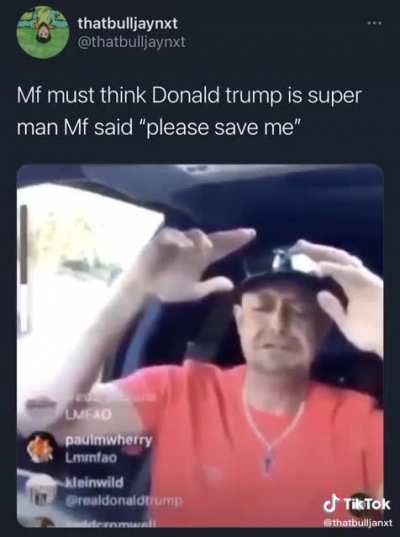 Donald Trump will save him.