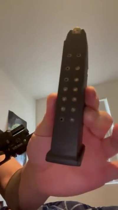 Slide release issue! I know I&rsquo;m kind of slamming in the mag but during a fast reload drill, you don&rsquo;t have time to gently put the mag in... does anyone know how I can fix this? It never feeds the second round correctly if it loads like this.