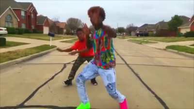 Me n the boys listening to boy bye for the 10,000th time