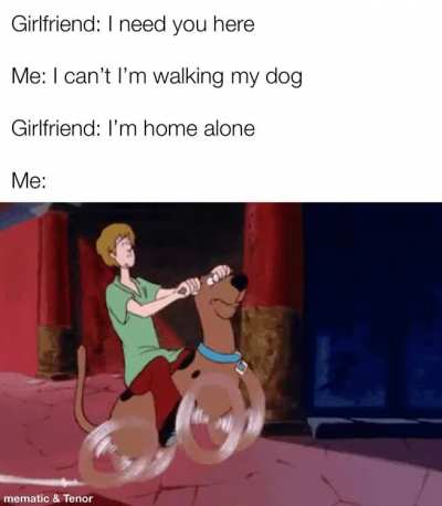 Dog ride, moves faster than most mounts, fed with scooby snacks