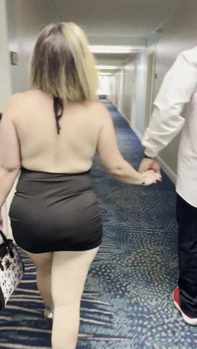 Publicly cuckolding my husband gets my pussy so wet&hellip; I want everyone to see him following me and my bull knowing that I&rsquo;m going to get fucked while he serves us both