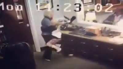 Security cam catches the moment a young girl finds out she&rsquo;s going to be adopted.