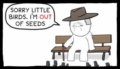 Don't forget to feed the birds