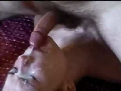 Licking leads to big facial