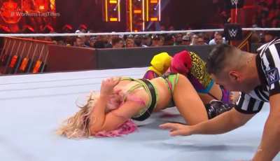 Aw Bliss her heart&hellip;she thought she could kick Asuka but ends up in a devastating ankle lock and Boston crab