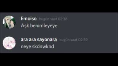 Discord DMleriyle Aşk Benimle (hayır kokain &ccedil;ekmedim normalde de b&ouml;yle bakıyorum)