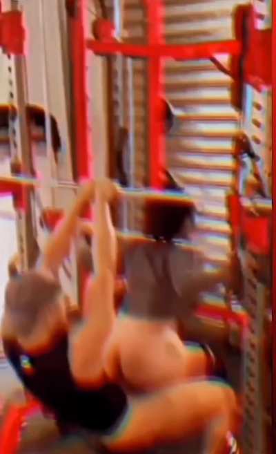 I was worried when my mom told me that my bully was her new personal trainer at the gym. She told me not to worry, that he is gentle with her and always helps her when she lift weights. Looks like my bully isn't so bad after all !!