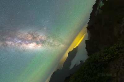 I stabilized an 8-hour timelapse so you can actually see Earth rotate
