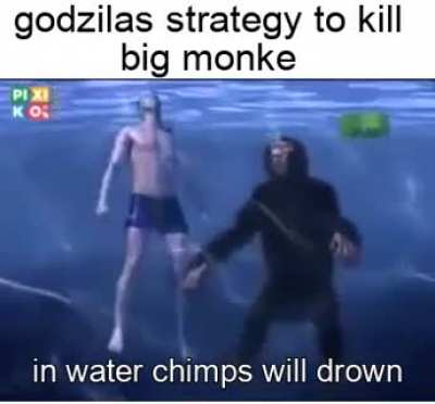 Monke swim