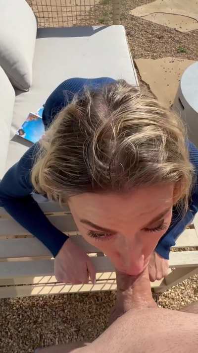 Giving him a blowjob is like giving her flowers