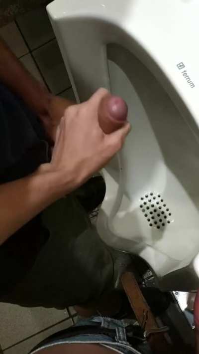 When you don't leave a space between urinals