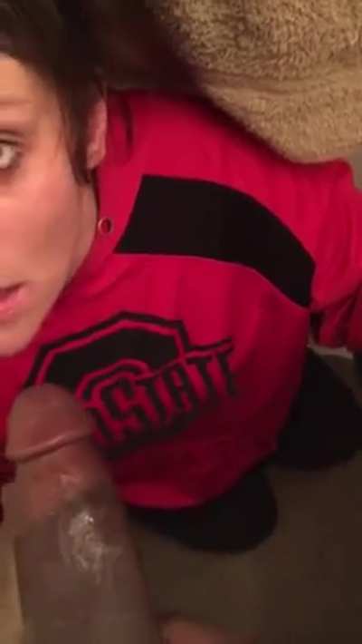 Angry dirty talking while sucking big black cock(To get sound - click on post&amp;gt;click on redgifs)