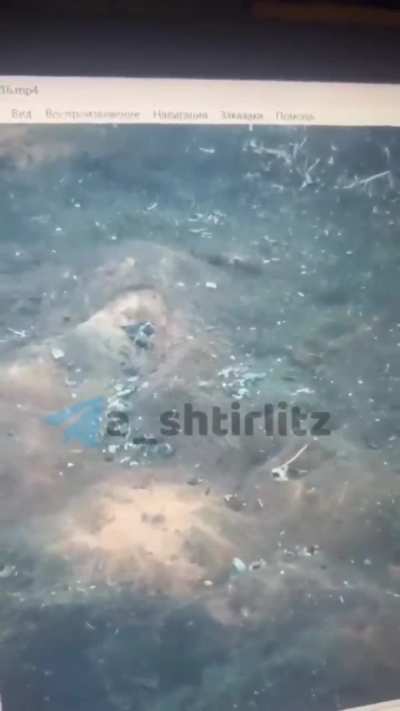 Ukrainian soldier headshots a russian emerging from bunker near Bakhmut