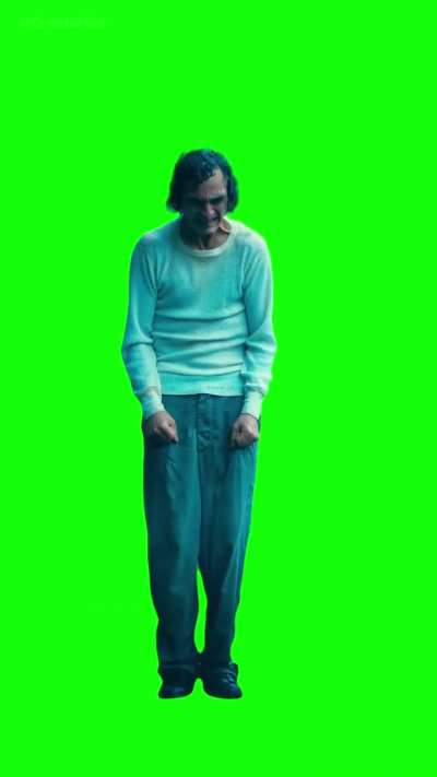 [GREEN SCREEN] Joker Laughing in the Rain Meme Template - Joker 2: Folie a Deux Trailer