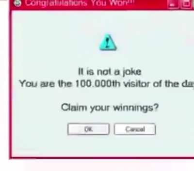 CONGRATULATIONS YOU WON!