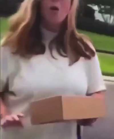 Karen steals package from front porch, then gets killed!