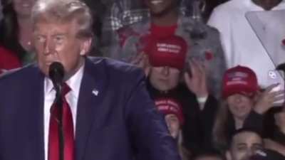 Peep the guy praying  behind Trump during this crazy rant. It&rsquo;s a cult. 