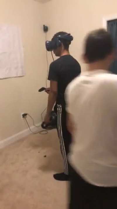 VR is never safe around friends lol
