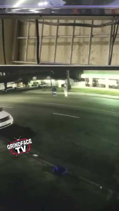 Police are searching for a Hit and Run Driver who struck two males outside of a San Bernardino liquor store #GrindFaceTV