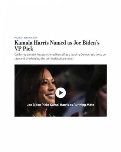 Kamla Harris Believed the accusers of Biden yet accepted him as a running mate?