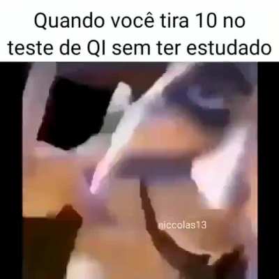 Tirei 6, passei com a m&atilde;o nas cal&ccedil;as mas passei.