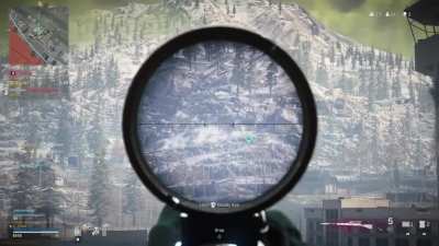 480 meter warzone snipe with the Kar!