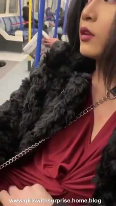 Shemale in public  