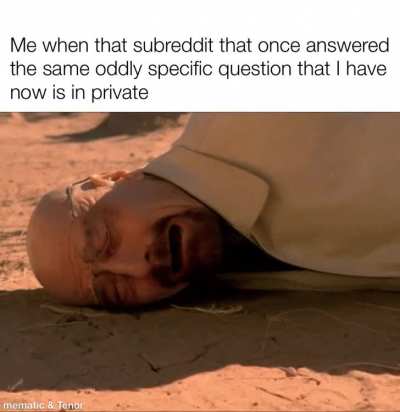 Why has that question only ever been asked once?