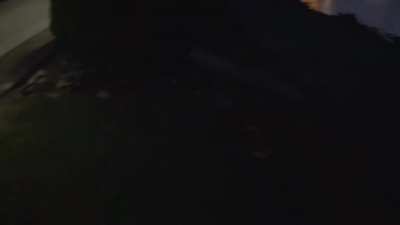 While flying my drone the other night, these two very polite young men started asking me questions about my drone. Then one of them kindly asked if I could record them waving at their car and then pan to the bridge. He wanted to send it back home to his f