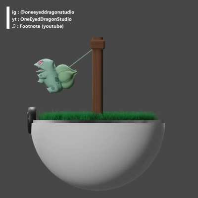 Imagining what Bulbasaur gets up to in its pokeball