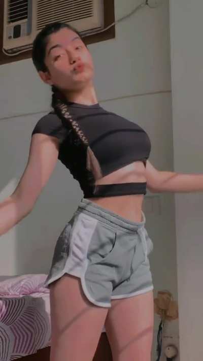 You can see the stupidity on her face doing these glorified 