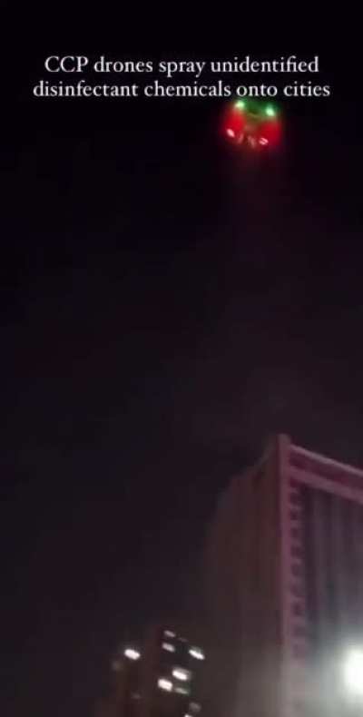 Who knows what the CCP is spraying over it&rsquo;s cities, and I&rsquo;m sure we&rsquo;ll never find out either.