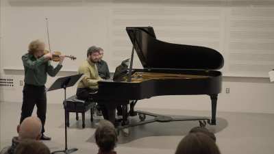 Playing the second movement of the Brahms sonata in D-minor with a wonderful friend and chamber partner