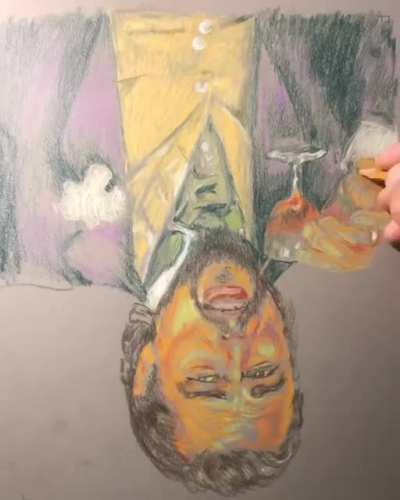 When people praise you for drawing a meme upside down