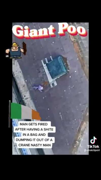 Follow up for the lad who threw the poop off the crane