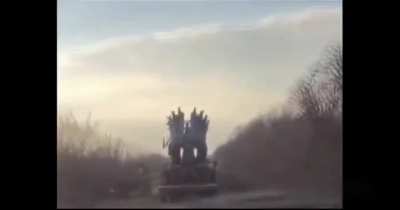 URAL 4320-19 truck with RBU-6000 Smerch-2 bomb launcher spotted somewhere in SVO area.
