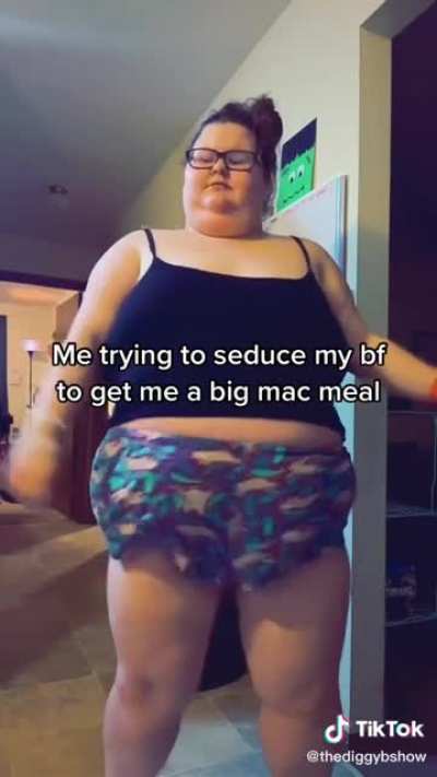 She throwing it forward