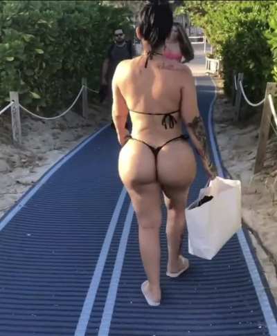 Just strolling to the beach